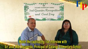 Read more about the article Watch the captivating live interview with Jose Alan Acupanda, Principal of Calango Elementary Schl.