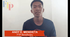 Read more about the article Andy E. Mendieta | One of the FTP beneficiary